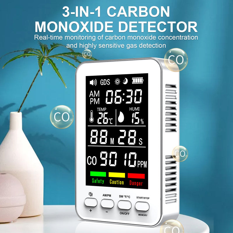 VXFcore - VXFcore Sentinel Pro - 3 - in - 1 Carbon Monoxide & Climate Monitor | High - Precision CO, Temp & Humidity Sensor for Tactical Readiness for Hunting & Tactical Gear