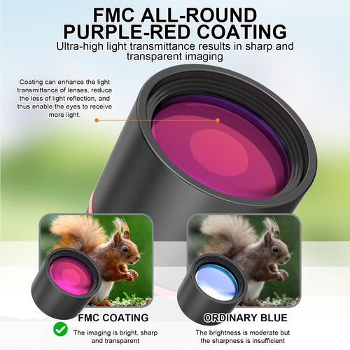 25-75x60 High-Power Zoom Spotting Scope for Bird Watching