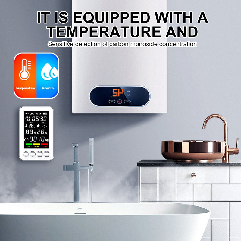 VXFcore - VXFcore Sentinel Pro - 3 - in - 1 Carbon Monoxide & Climate Monitor | High - Precision CO, Temp & Humidity Sensor for Tactical Readiness for Hunting & Tactical Gear