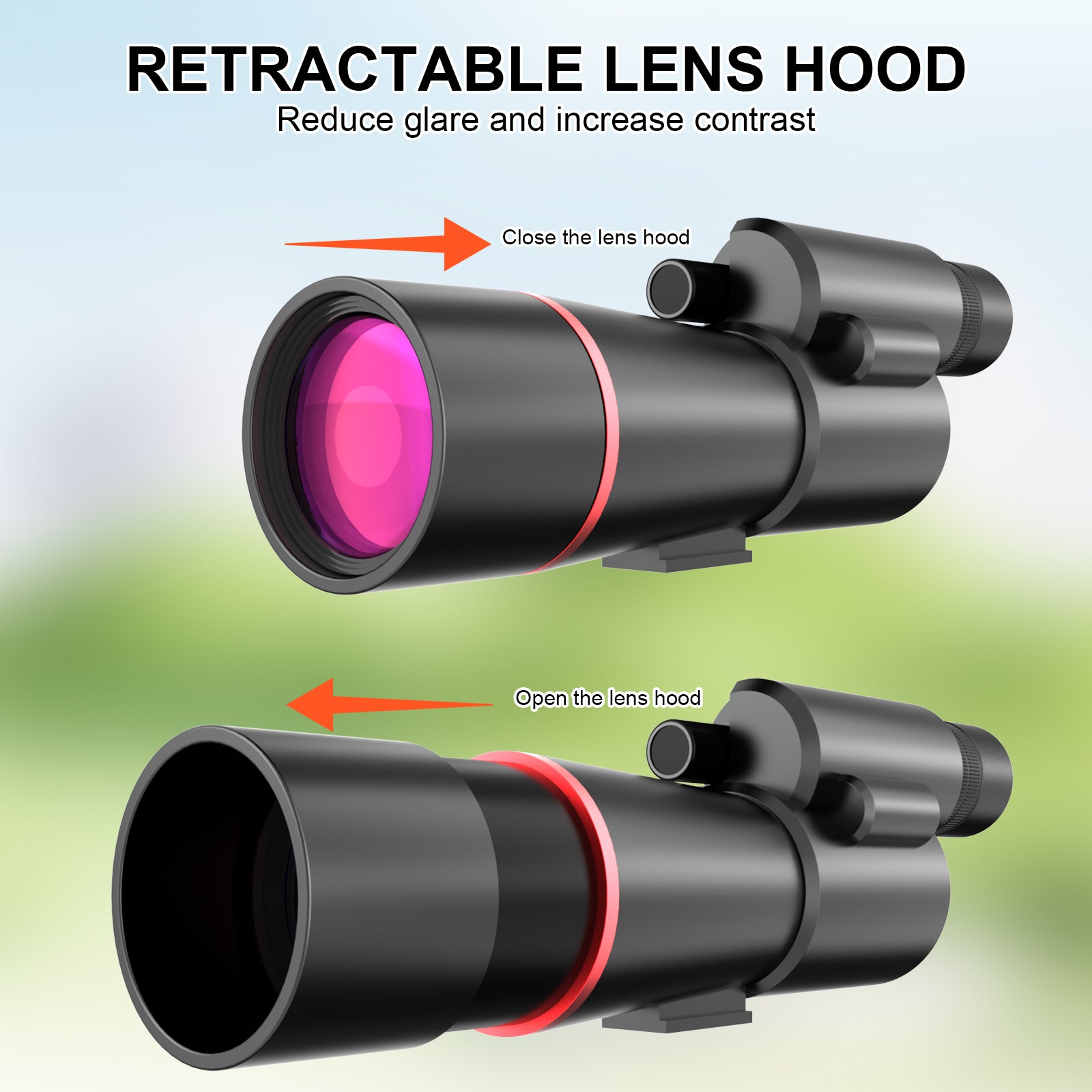25-75x60 High-Power Zoom Spotting Scope for Bird Watching