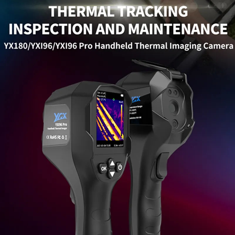 VXFcore YX196 Pro Handheld Thermal Imaging Camera | Professional Infrared Imager with 2.8" Screen, Dual-Light Fusion & PC Analysis (-20°C to 550°C)