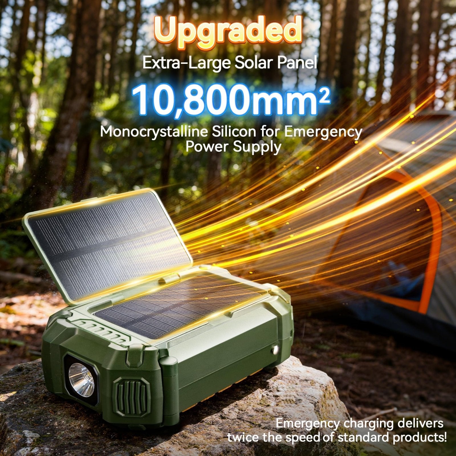 VXFcore - VXFcore H30 Solar Hand Crank Emergency Radio for Survival & Camping for Hunting & Tactical Gear