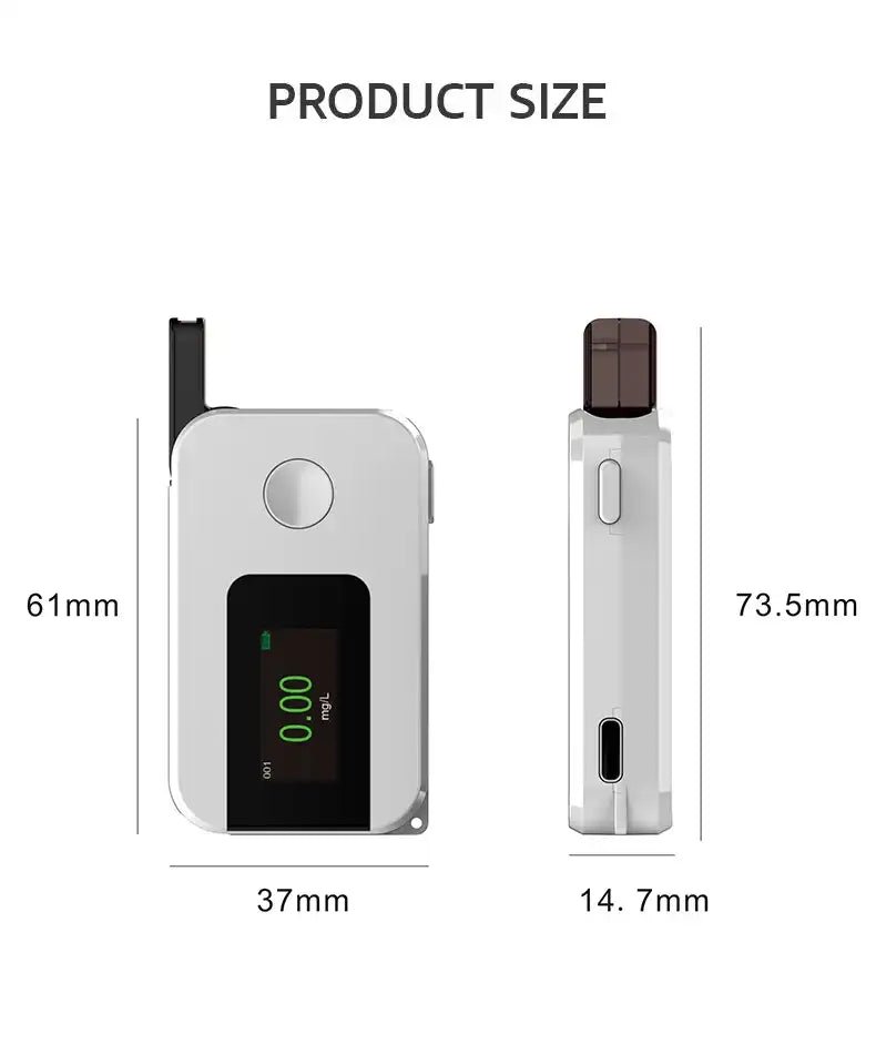 VXFcore - VXFcore ATK1 Mini Pocket Breathalyzer | Rechargeable Alcohol Tester with Time - to - Sober Countdown for Hunting & Tactical Gear