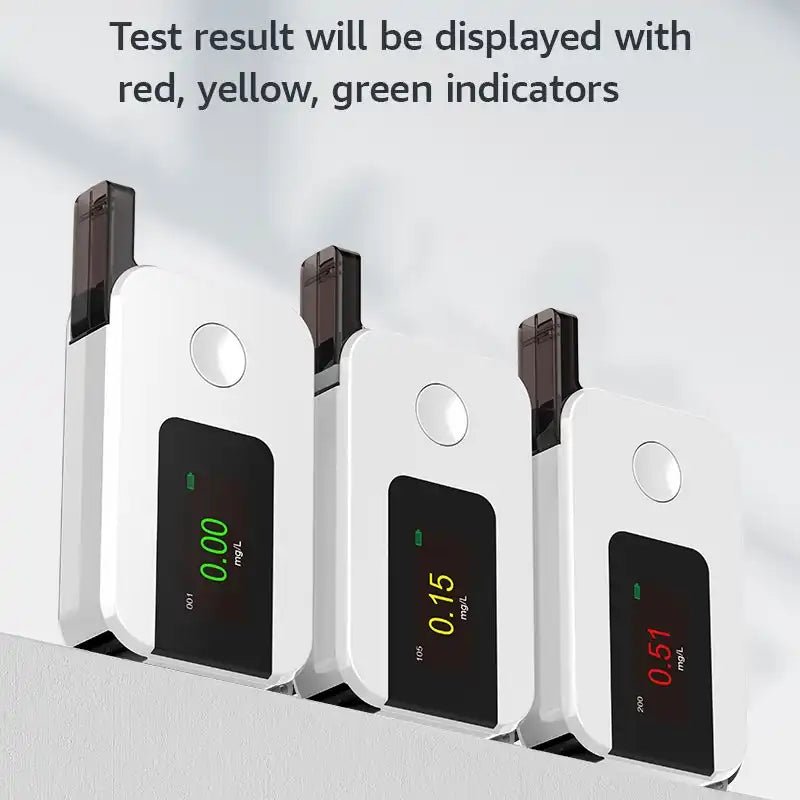 VXFcore - VXFcore ATK1 Mini Pocket Breathalyzer | Rechargeable Alcohol Tester with Time - to - Sober Countdown for Hunting & Tactical Gear