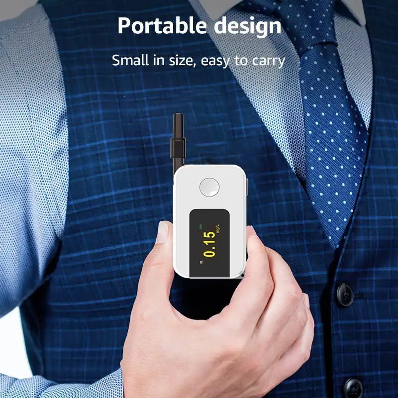 VXFcore - VXFcore ATK1 Mini Pocket Breathalyzer | Rechargeable Alcohol Tester with Time - to - Sober Countdown for Hunting & Tactical Gear