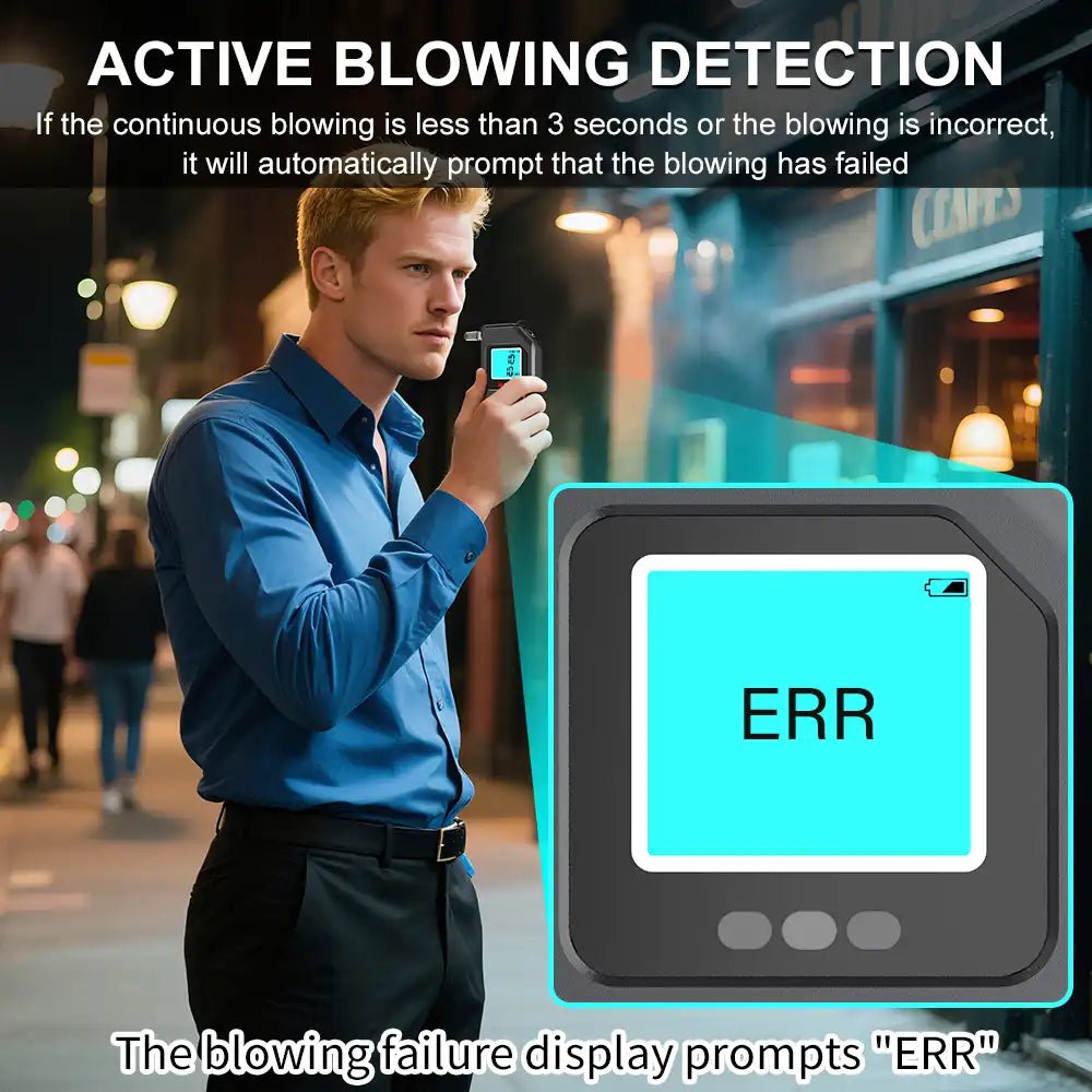 VXFcore - VXFcore ATMR1101 Professional Dual - Mode Breathalyzer | High - Precision Alcohol Tester with Historical Memory Log for Hunting & Tactical Gear