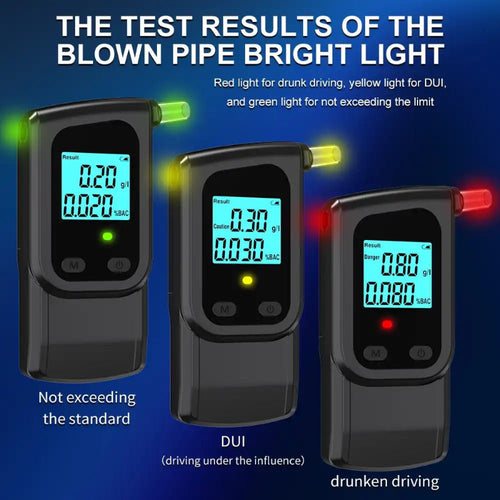 VXFcore - VXFcore ATMR1106 Portable Alcohol Tester - Smart Breathalyzer with Active Blowing Detection & 3 - Second Results for Hunting & Tactical Gear