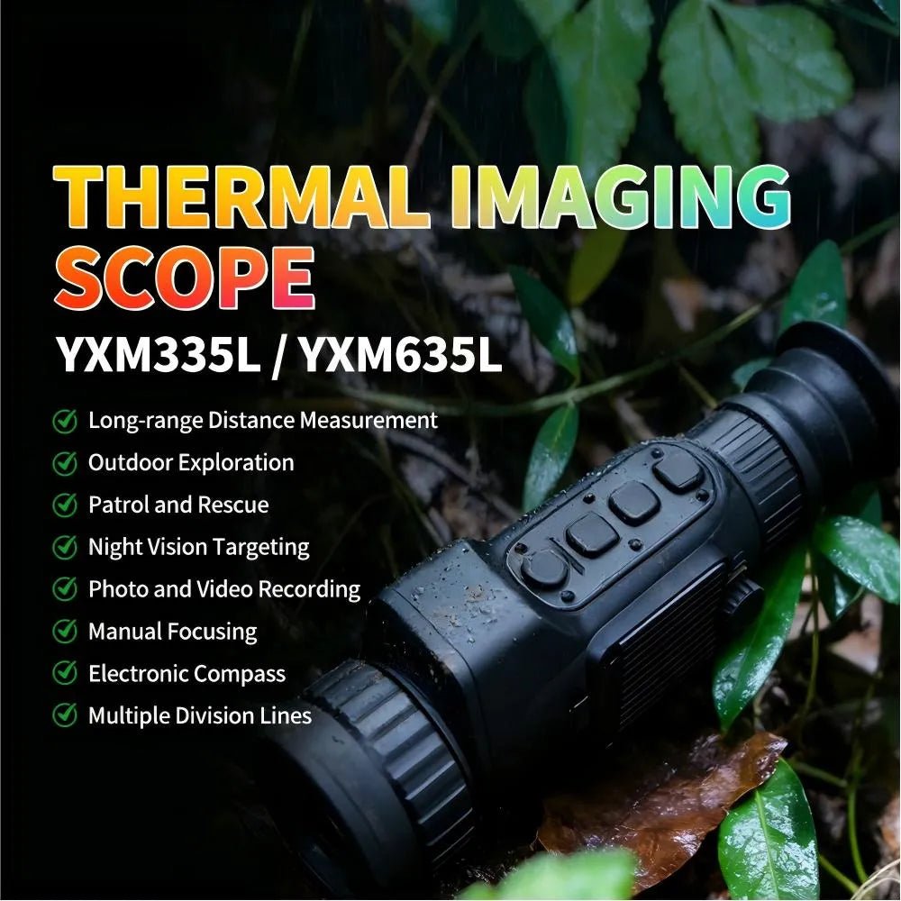 VXFcore-VXFcore M335L M635L Thermal Imaging Monocular 640x512 Flagship Sensor, 1200m LRF & 50Hz Hunting Scope for Hunting & Tactical Gear