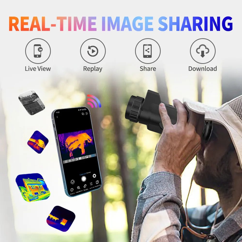 VXFcore-VXFcore M335L M635L Thermal Imaging Monocular 640x512 Flagship Sensor, 1200m LRF & 50Hz Hunting Scope for Hunting & Tactical Gear