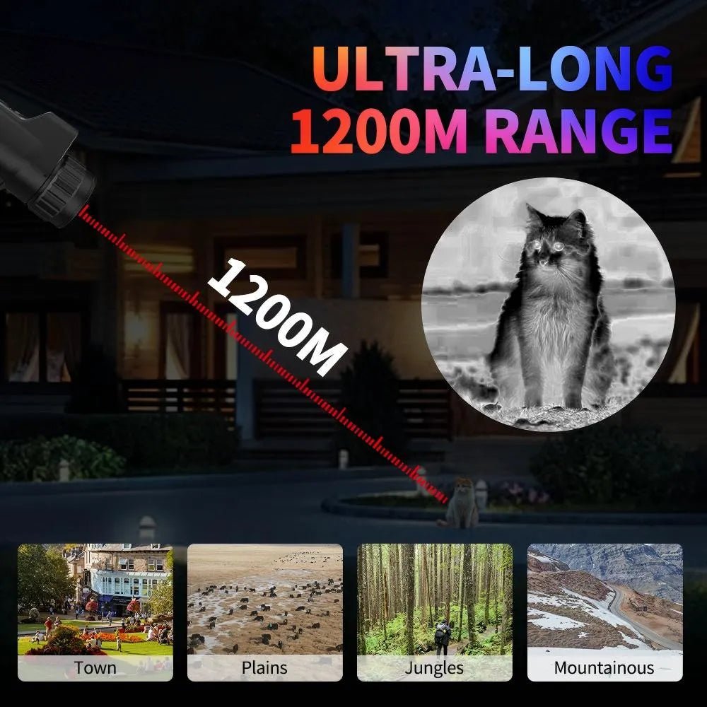 VXFcore-VXFcore M335L M635L Thermal Imaging Monocular 640x512 Flagship Sensor, 1200m LRF & 50Hz Hunting Scope for Hunting & Tactical Gear
