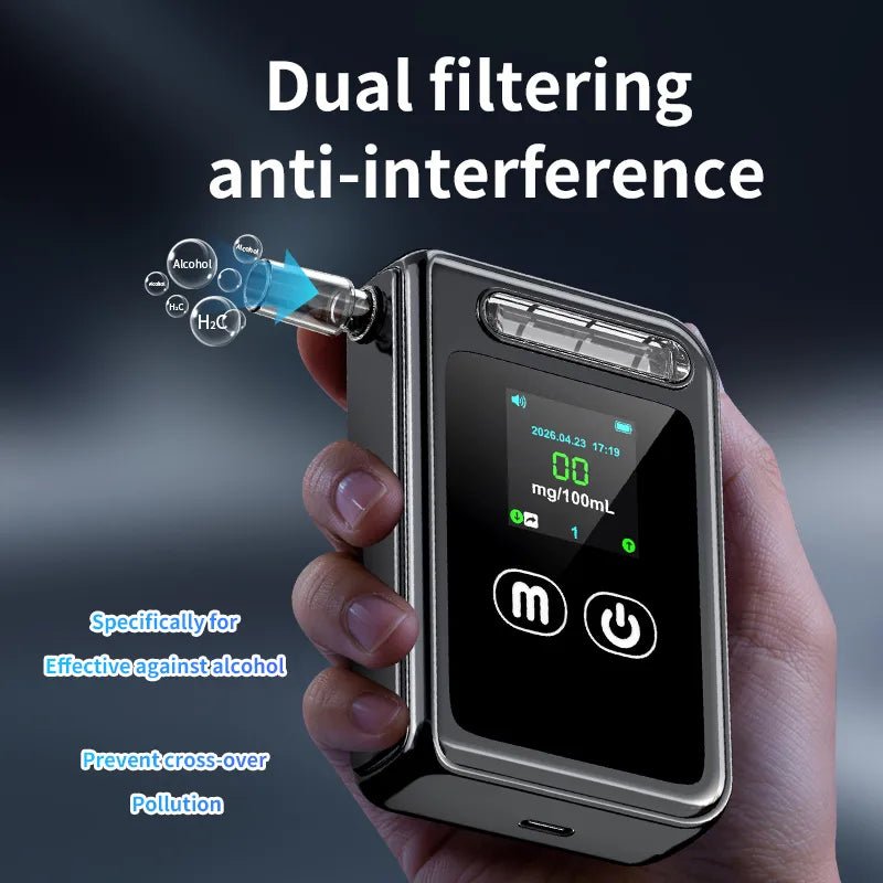 VXFcore-VXFcore M80 Rechargeable Digital Breathalyzer | Professional Grade Fuel Cell Alcohol Detector for Drivers for Hunting & Tactical Gear