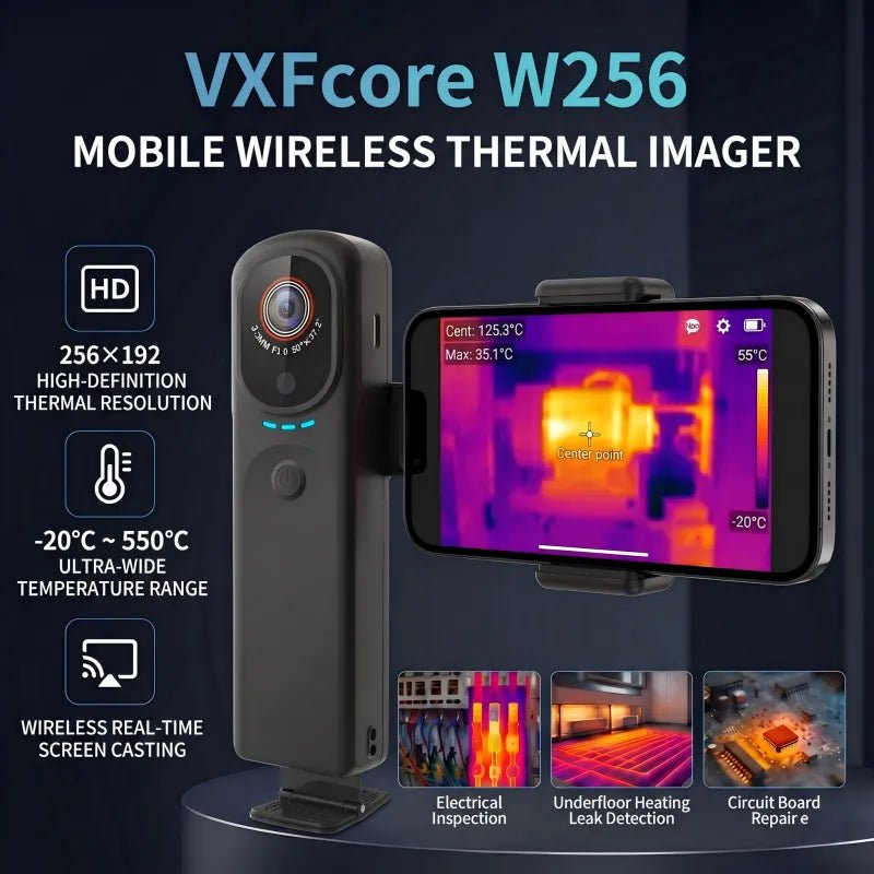 VXFcore-VXFcore W256 Wireless Handheld Thermal Imaging Camera 256x192 HD Resolution for Hunting & Tactical Gear