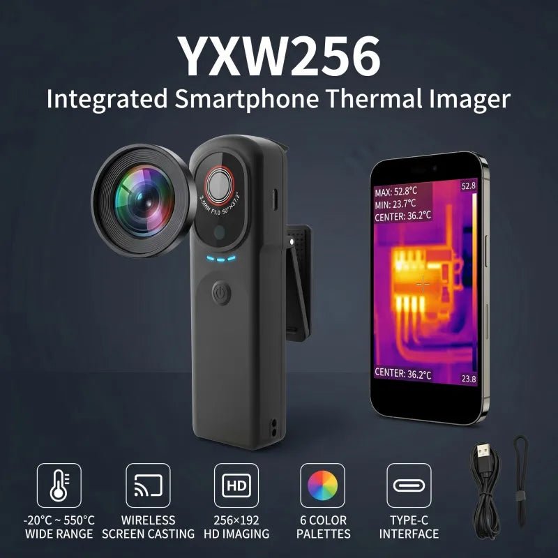 VXFcore-VXFcore W256 Wireless Handheld Thermal Imaging Camera 256x192 HD Resolution for Hunting & Tactical Gear