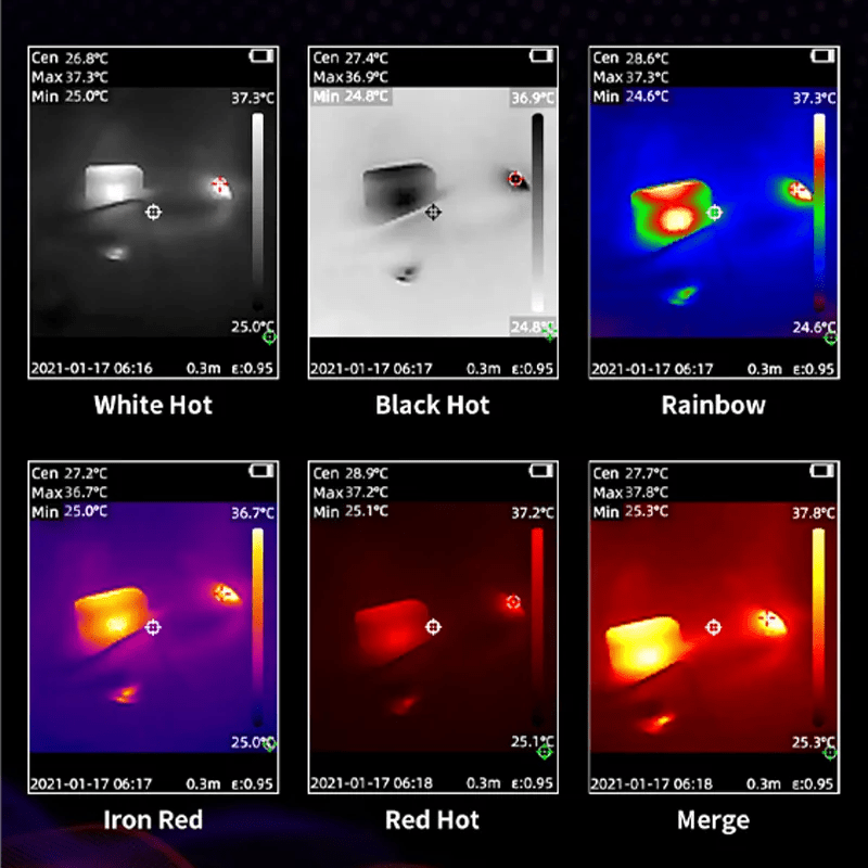VXFcore-VXFcore YX196 Pro Handheld Thermal Imaging Camera | Professional Infrared Imager with 2.8" Screen, Dual-Light Fusion & PC Analysis (-20°C to 550°C) for Hunting & Tactical Gear